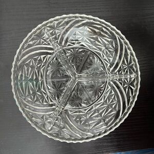 Stars & Bars Vintage Divided Serving Dish by Anchor Hocking